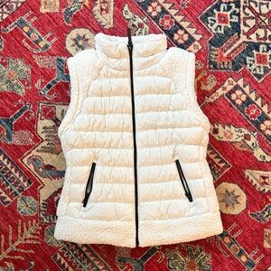 Women's Cream Puffer Vest
